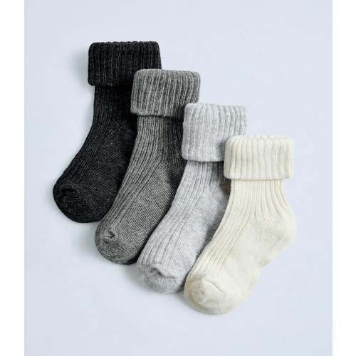 FOUR-PACK OF COLORFUL SOCKS - Gray | ZARA United States