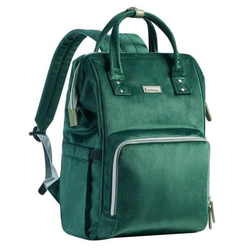 Corduroy Diaper Backpack-Dark Green