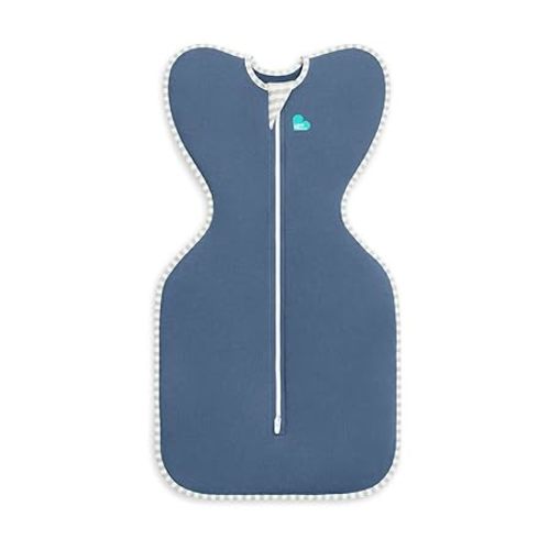 Love to Dream Swaddle UP, Baby Sleep Sack, Self-Soothing Swaddles for Newborns, Improves Sleep, Snug Fit Helps Calm Startle Reflex, New Born Essentials for Baby, 5-8.5 lbs, Denim