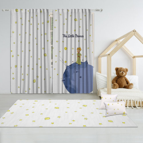 Lilijan Home & Curtain The Little Prince White Max Blackout Thermal Curtain Panels | Wayfair