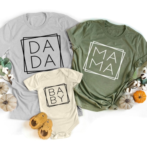 MAMA Square Mom&amp;Me Shirt