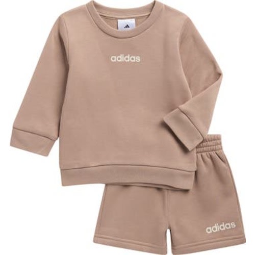 adidas Cotton Blend Fleece Sweatshirt & Shorts Set | Nordstromrack