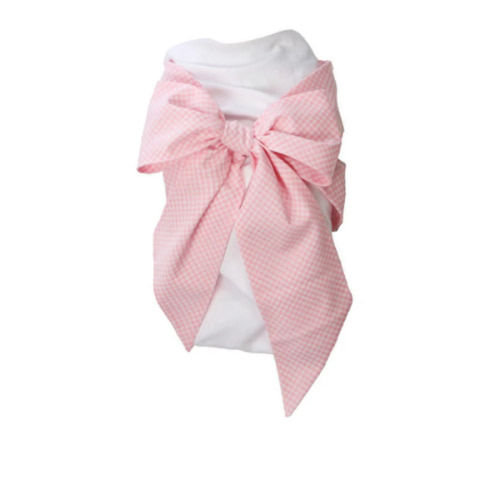 Bow Swaddle ® - Pink Greenbrier Gingham