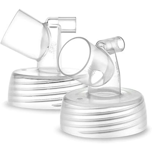Maymom Widemouth Connector 2pc Compatible w Spectra S1 Spectra S2 Pump; Compatible with Medela PersonalFit Shield, Pumpin Pal Shield, Lansinoh Flange, Maymom MyFit Shields, MyFit Crater Shield