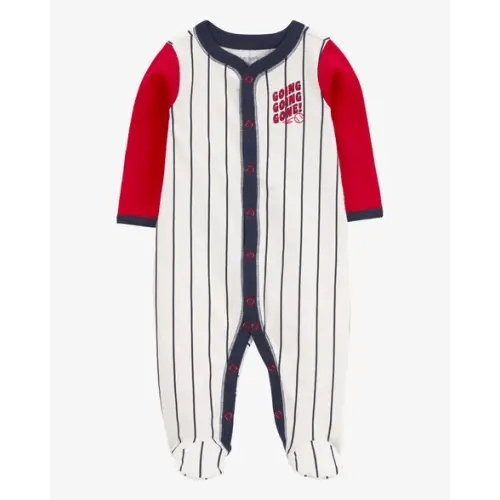 Baby Baseball Snap-Up Cotton Sleep & Play Pajamas - Carter's | Carter's