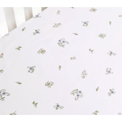 Fleur Stripe Crib Sheet