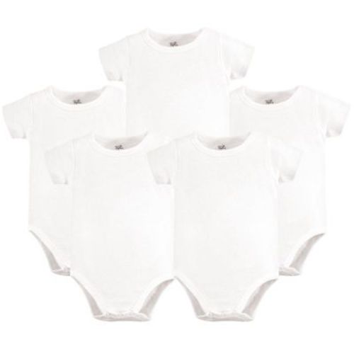 Touched by Nature Organic Cotton Bodysuits 5pk, White