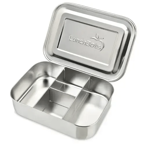 LunchBots Protein Packer Stainless Steel Bento Box