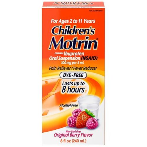 Children's Motrin Ibuprofen Medicine Berry