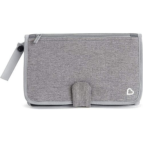 Munchkin® Go Change™ Portable Diaper Changing Kit with Changing Pad and Wipes Case, Gray, Unisex