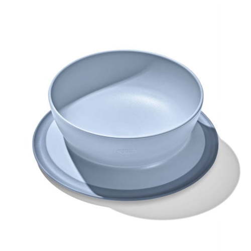OXO Tot Baby and Toddler Stick and Stay Suction Bowl for 6+ Months - Dusk