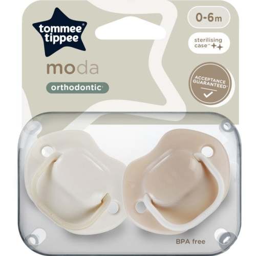 Tommee Tippee Moda Soother 2-pack 0-6m - Assorted Colours Assorted