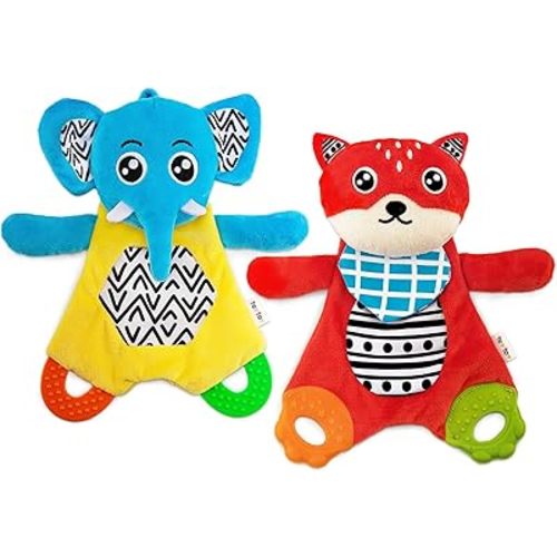 Baby teether Toys (Fox and Elephant)