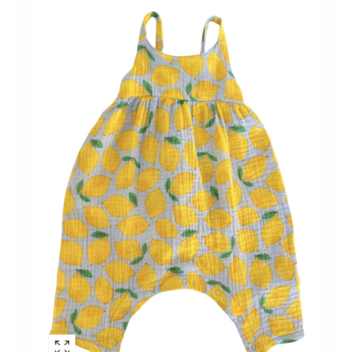 Tie Back Romper, Sunny Lemons – SpearmintLOVE