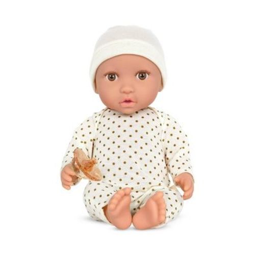 Lullababy 13" Doll With Polka Dot Ivory Pajama And Pacifier