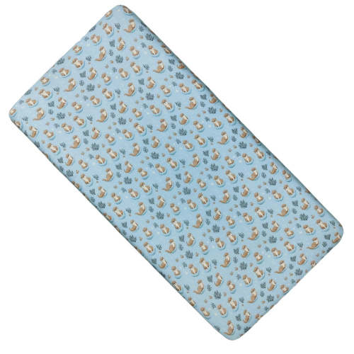 Otter Splash Bamboo Crib Sheet