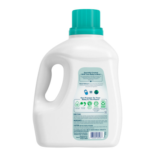 Arm & Hammer Baby Hypoallergenic Laundry Detergent, 118.1 Fl oz, 75 Loads, Odor Free