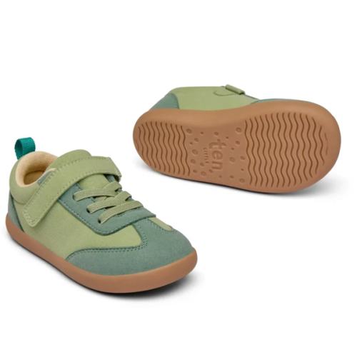 Ten Little Retro Green Suede Sneakers