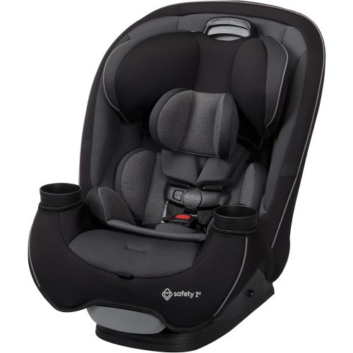 Safety 1st Grow and Go All-in-One Slim Convertible Car Seat, Rear Facing, 5-40 lbs, Forward Facing (30–65 lbs), High Back Booster Seat 40-100 pounds, Black Phantom