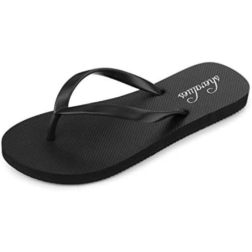 shevalues Slim Basic Flip Flops for Women with Comfortable Yoga Mat