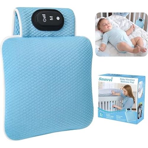 Baby Vibrating Sleep Soother,3 Adjustable Vibration Settings and 90 Minute Cut-Off Timer,Versatile Baby Sleep Aid Enhance Sleep Quality,Perfect for Newborns, Showers & Registries!