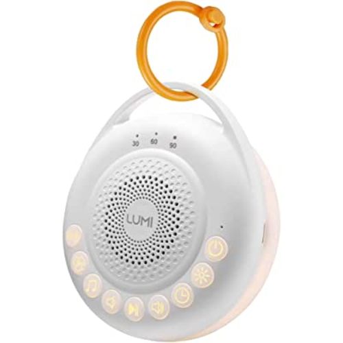 LUMI | Portable White Noise Machine | Baby Sleep Aid with 26 Sounds | White Noise Baby | 3 Lighting Modes | Memory Function | 30, 60, 90 Minute Timer | Sleep Aid for Adults, Children & Babies…