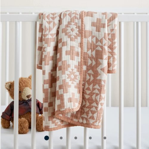 BLUE RIDGE ORGANIC COTTON BABY BLANKET
