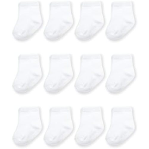 Fruit of the Loom Baby & Toddler Grow & Fit Flex Zones Cotton Stretch Socks - Unisex, Girls, Boys