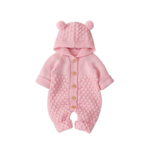 BEAR Knitted Romper - Hazel & Bo