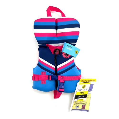 Body Glove Infant Girl Evoprene PFD, Life Jacket, up to 33 lbs., Pink