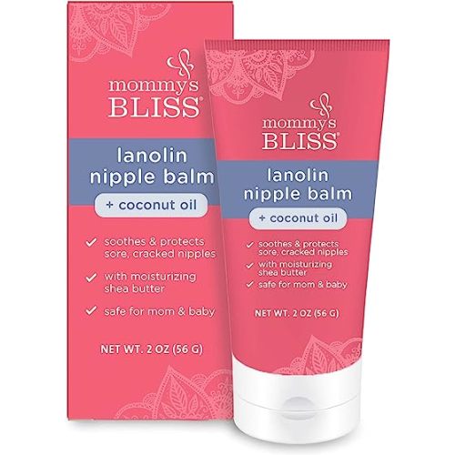 Mommy's Bliss Nipple Balm Soothing Cream 2 Oz for Breastfeeding Nursing Babies