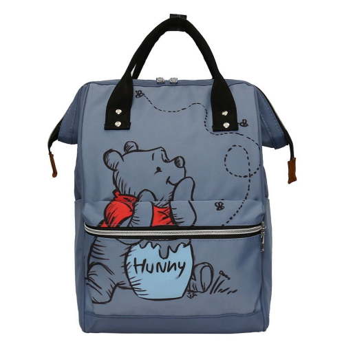 New Winnie The Pooh Diaper Bag Backpack Cartoon Cute Mother Bag Large Capacity Lightweight Travel Mommy Bag