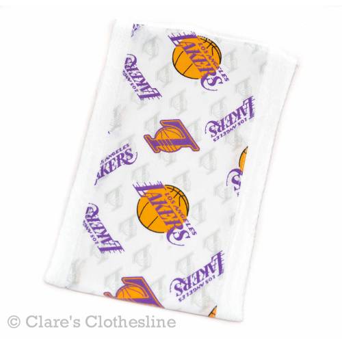 Los Angeles Lakers Baby Burp Cloth | LA Lakers Basketball Burp Rag | California Baby Gift | Baby Lakers Fan | Ready to Ship