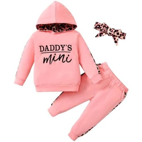 Newborn Baby Girl Clothes Outfits Infant Hoodie Sweatshirt Pants Headband Toddler Girl Clothing Set