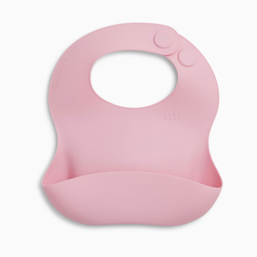 Magnetic Me Silicone Bib - Nursery Pink, O/S