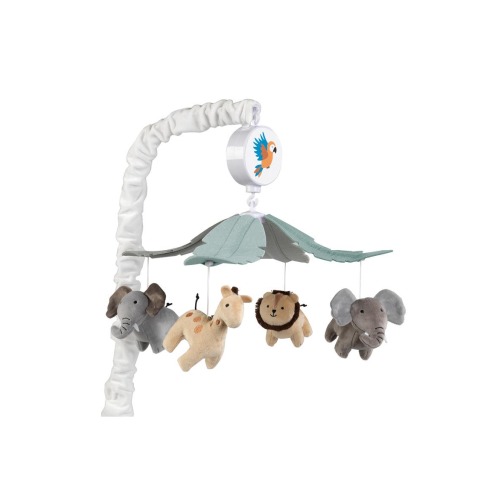 Lamb & Ivy Jungle Friends Musical Baby Crib Mobile Animals Soother Toy