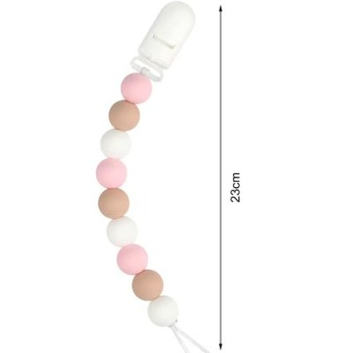 Mightlink Pacifier Chain with Clamp Safe Food Grade BPA Free Newborn Baby Boys Girls Pacifier Clip Daily Use