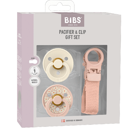 Colour Pacifier & Loop Clip Gift Set