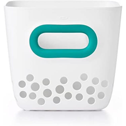 OXO Tot Bath Toy Bin, Teal, 1 Count (Pack of 1)