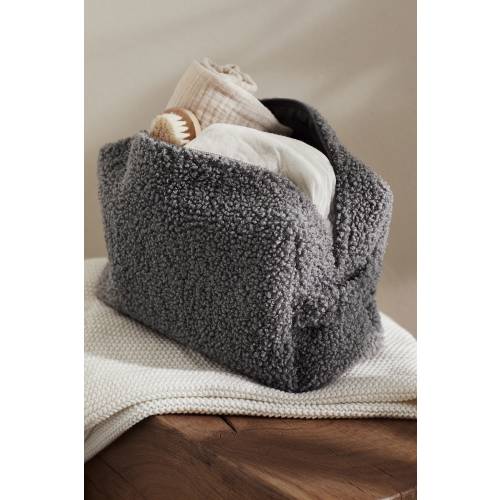 TEDDY FLEECE DIAPER BAG