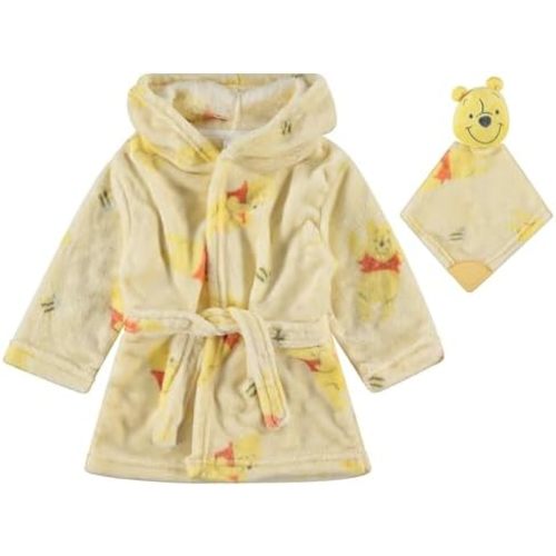 Disney baby-boys Baby Robe With Lovie Attacehment