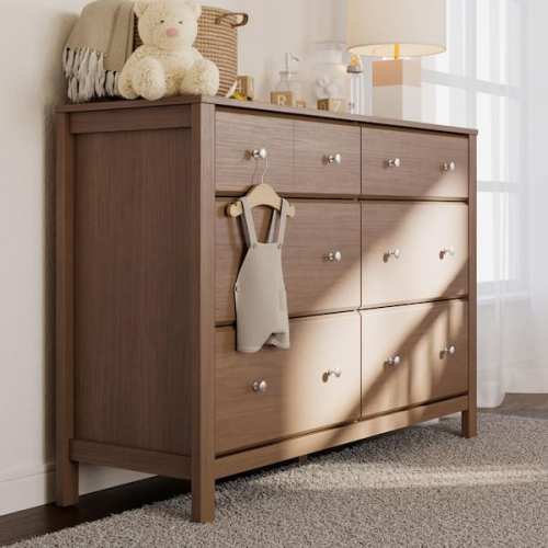 Horizon Hazelnut 6-Drawer 47.88 in. Wide Dresser