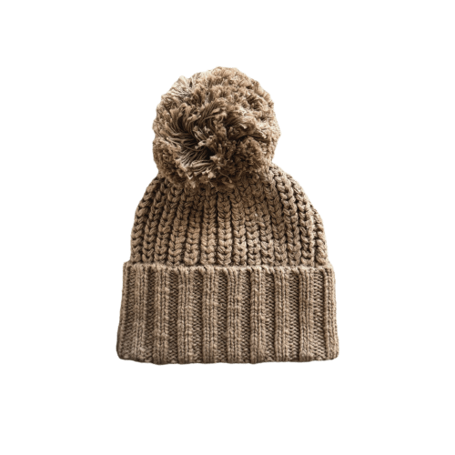 Chunky Knit Beanie | Textured Maple