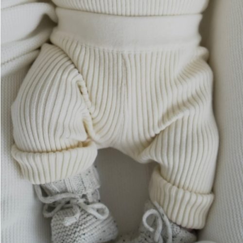 Luna + Luca Baby Rib Leggings - Cream