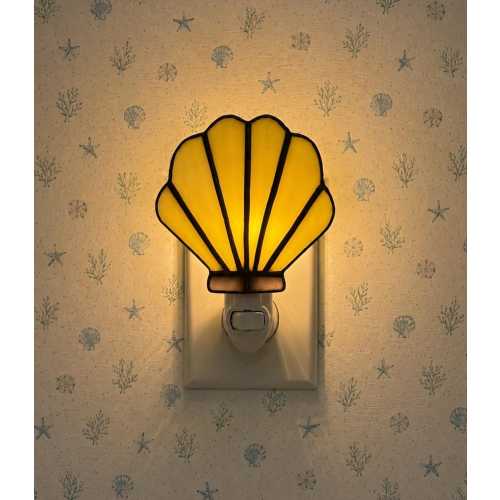 Stained Glass Night Light,  Seashell Daydream Delight.