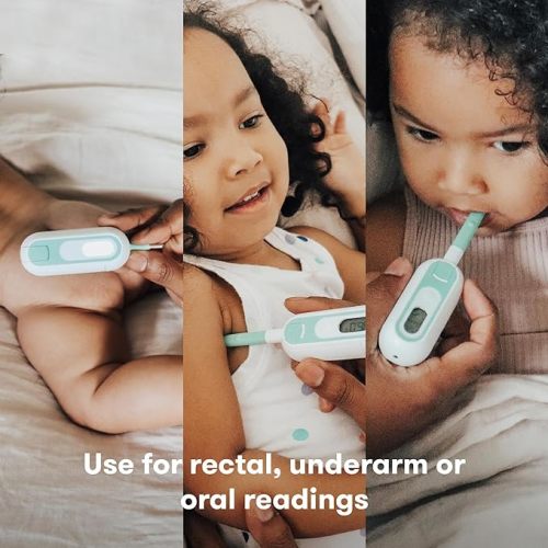 FridaBaby 3-in-1 True Temp Digital Thermometer for Fevers, Babies & Kids (Rectal, Underarm + Oral)