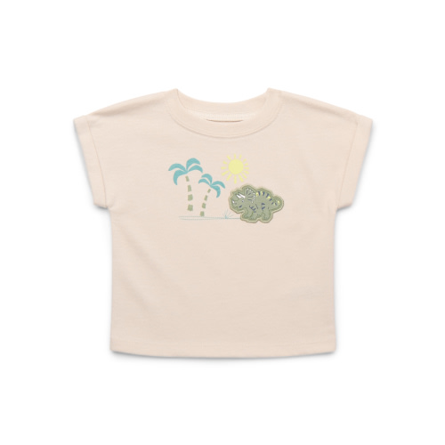 Garanimals Baby Boy Jersey Tee with Rolled Sleeves, Sizes 0-24 Months