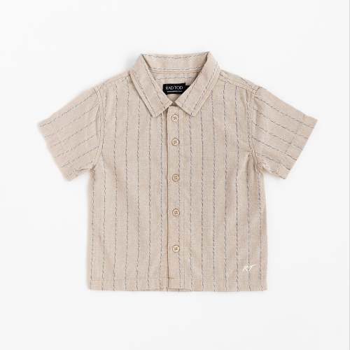 COASTAL BUTTON UP - TAN
