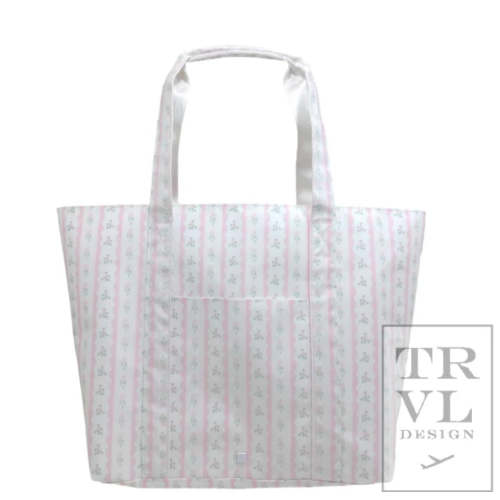 TRVL Pink Ribbon Floral XL Tote