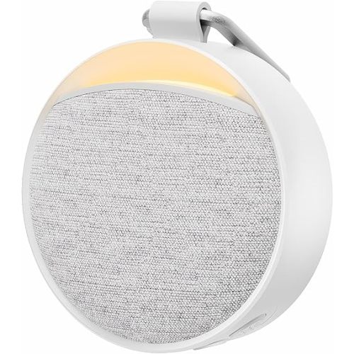 Hotmoon Portable White Noise Sound Machine 12 Soothing Sounds | Omini SE | 8 Night Light Colors | 4 Timers | Powerful Battery | Memory Function | for Home, Travel, Office, Babys, Kids & Adults Gift